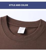 Camiseta De Algodón 100% Para Hombre Manga Corta Cuello Redondo Casual De Verano Tallas Grandes Color Sólido Transpirable Top Para Mujer - details 33