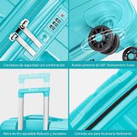 Maletas de viajes grande 23 kilos, Equipaje de cabina , Maleta cabina avión Rígida Polipropileno con 4 Ruedas Dobles 360° y Cierre de seguridad, Maletas de Viaje grandes para niño y adulto 75 X 50 X 32 cm - details 1