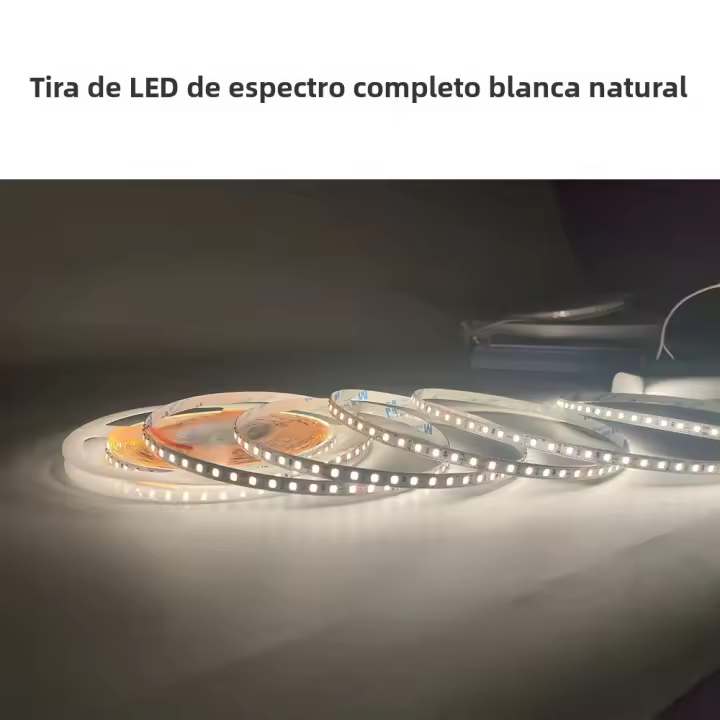 Tira De Luz LED De Espectro Completo 24V 5M 10M RA98 Protección Ocular Calor Frío 120LEDs Iluminación Lineal Alta Brillo Para Dormitorio - 1