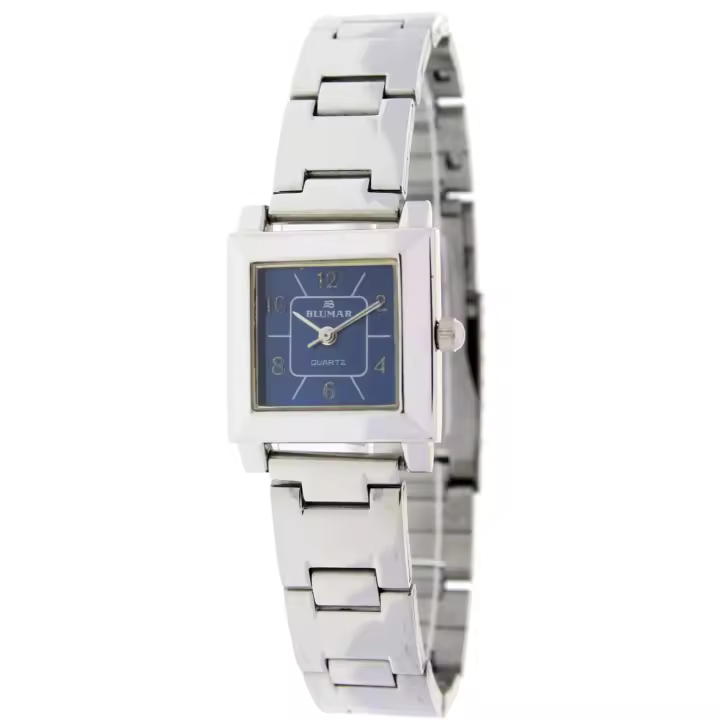 Blumar Bl-09604  Reloj Para Para Mujer Color Plateado - 1