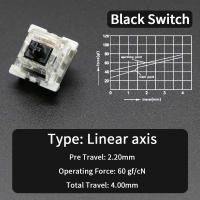 Interruptores Lineales Táctiles Silenciosos Outemu Para Teclado 3Pin Colores Gris Blanco Rojo Azul Verde Jugando Interruptores Mecánicos De Teclado - details 5