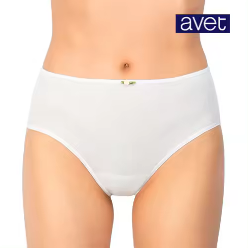 AVET-3267 Pack de 6 Bragas de mujer altas realizadas en algodon lycra sin costuras - 1