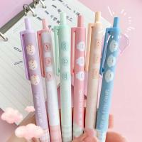 Set De 6 Bolígrafos De Punto De Presión Con Tinta Negra 0.5mm Bolígrafos Gel Para Estudiantes Suministros De Oficina Y Aprendizaje - details 4