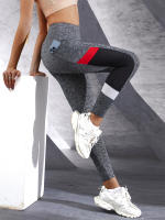 Leggings De Yoga Para Mujer Con Banda Alta Y Bolsillos Lado Colorblock Malla Control De Abdomen Leggings Modelantes Para Ejercicio - details 3
