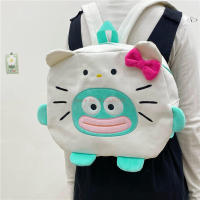 Nueva Mochila De Hombros Kawaii Sanrio Hangyodon Con Diseño De Hello Kitty Y Gato Pequeño De Color Contraste Mochila Versátil Para Adultos Y Adolescentes - details 9