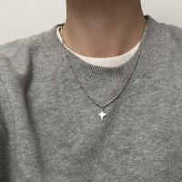 Collar De Estrella Cuatro Puntos Para Mujer Estilo Sencillo Y Moderno Collar De Clavícula Para Suéter Joyería De Lujo Simplicidad - details 0