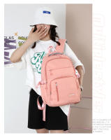 Mochila De Color Sólido Con Manija De Malla Y Correa Curvada De Alta Capacidad Para Viajes Cierre De Cremallera Capa Interna De Nylon Para Hombres Y Mujeres - details 7