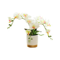 Arreglo De Flores Artificiales En Maceta Orquídea Falsa Phalaenopsis Para Cocina Año Nuevo Dormitorio Regalo De Casa Sala De Estar - details 4