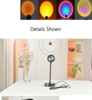 Lámpara De Noche USB Proyector De Puesta De Sol Luz Portátil Para Decoración De Hogar Sala De Estar Iluminación De Ambiente Neón Para Fotografía De Pared - details 7