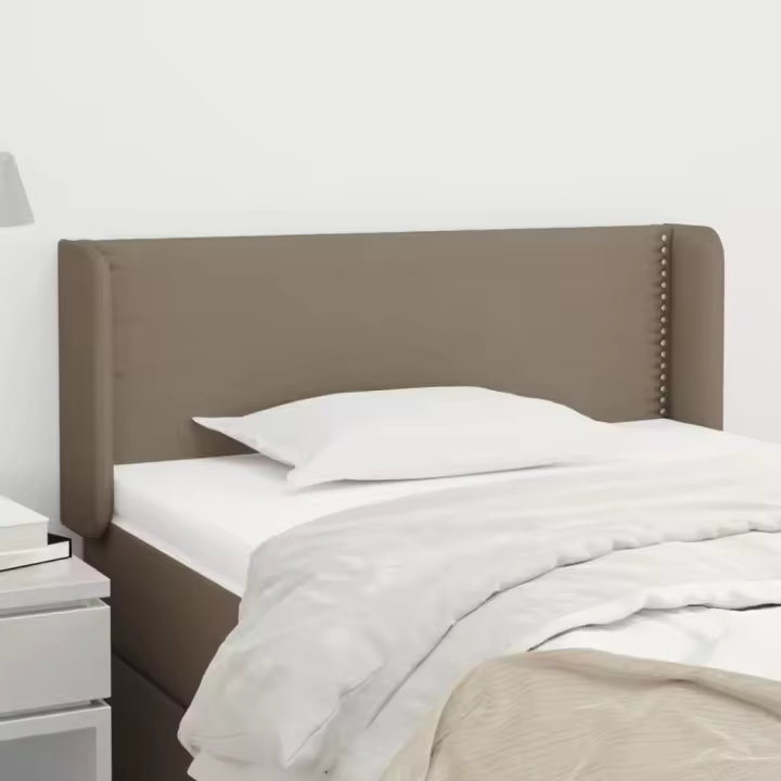 vidaXL Cabecero de tela gris taupe 83x16x78/88 cm - 1