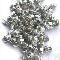 12PCS Frenos De Bicicleta Plomadas De Hierro Duraderas Con Tornillos Para Fijar Cableado Accesorios De Bicicleta Color Plata - details 7