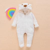 Romper Con Capucha De Oso Para Bebés Recién Nacidos Unisex Ropa De Bebé De Algodón Con Mangas Largas Traje De Playa De Un Pie Para Niños Y Niñas De 0 a 12 Meses - details 3