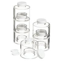 Estante De Especias Plegable De 6 Piezas Jars Torre De Ahorro De Espacio Para Cocina Condimentos Hierbas Con Tapa Para Seasoning - details 5