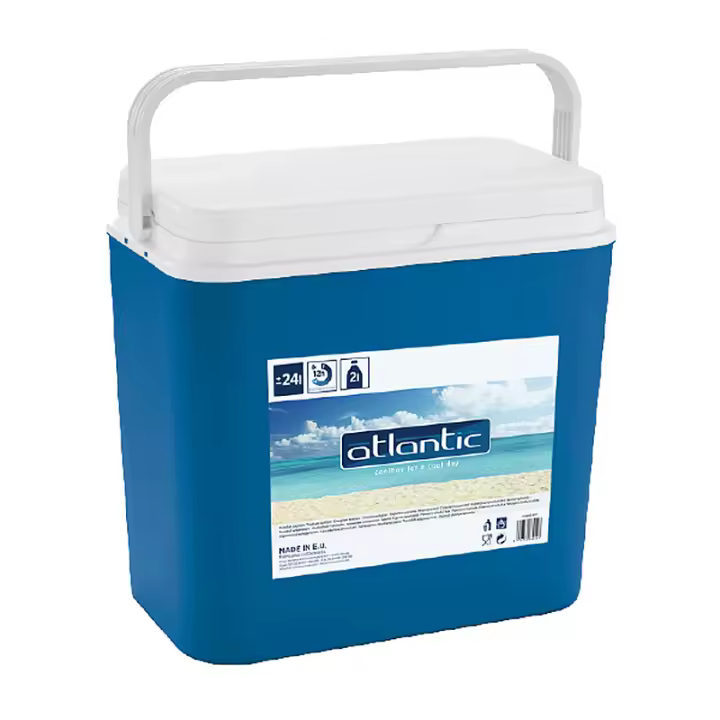 STARLEY-Nevera Portátil Térmica Azul y Blanco Polipropileno Ideal Para Actividades al Aire Libre en el Jardín Camping Barbacoas Pisicna Playa Capacidad - 10 Litros / 18 Litros / 24 Litros / 30 Litros - 1