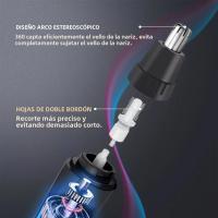 Afeitadora Eléctrica Para Nariz Y Orejas Trimmer De Barba Para Hombres Y Mujeres Kit De Limpieza Incluye Cuchilla Para Cejas Y Cuello - details 3