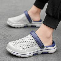 Sandalias De Playa Para Hombre Verano Zapatillas Casuales Con Agujeros Zapatos De Jardín Clogs Adecuados Para Exterior Y Hogar Material EVA - details 8