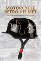 Casco Moto Retro Clásico Alemán Para Hombres Y Mujeres Apropiado Para Motocicletas Material ABS Medio Cabeza DOT Aprobado - details 1