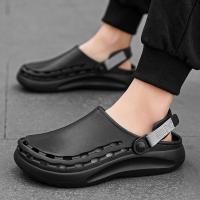 Sandalias Masculinas De Color Sólido EVA Para La Playa Y Viajes Ligeros Y De Secado Rápido Zapatos Casuales Para Hombres - details 13