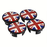 4Pcs 54mm Cubiertas De Eje Para Ruedas De Coche Con Emblema De Bandera Del Reino Unido Para Mini JCW S One Countryman R50 R55 R56 R57 R58 Accesorios Automotrices - details 1