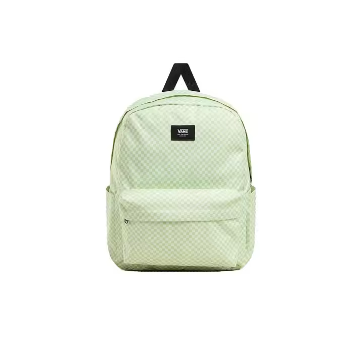 Mochila Unisex Vans Old Skool Check Backpack Verde - 1