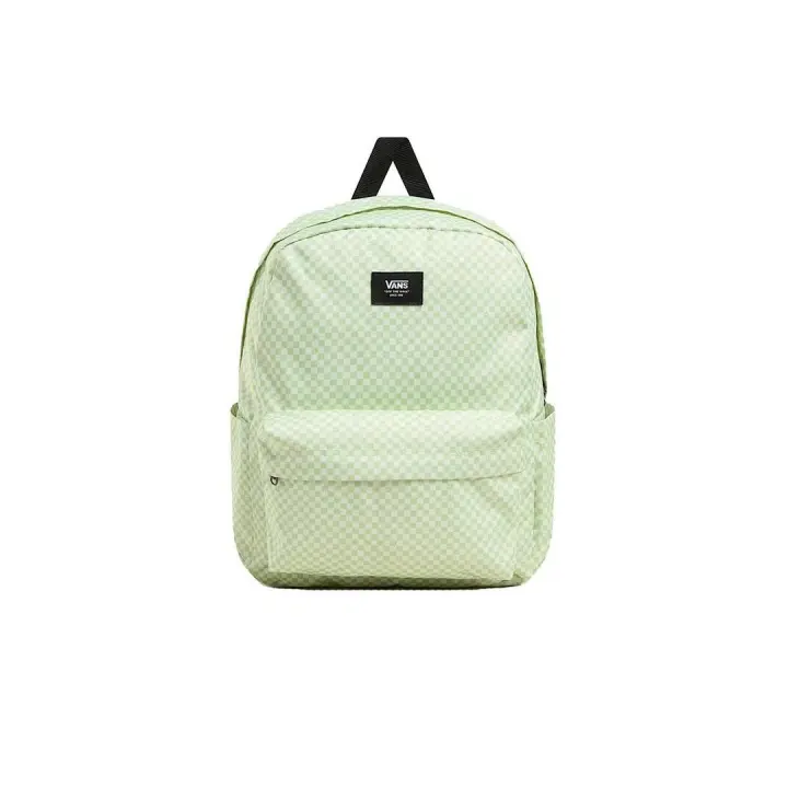 Mochila Unisex Vans Old Skool Check Backpack Verde - 1