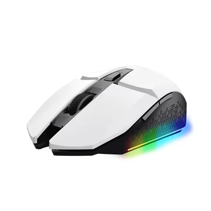 Ratón Gaming Inalámbrico Trust GXT 110 Felox - Precisión, DPI Ajustable 4800, Iluminación LED RGB, Ergonómico y Ambidiestro - Conexión Inalámbrica 2.4 GHz - 6 Botones Programables - Batería Recargable - Ideal Para Gamers - 1