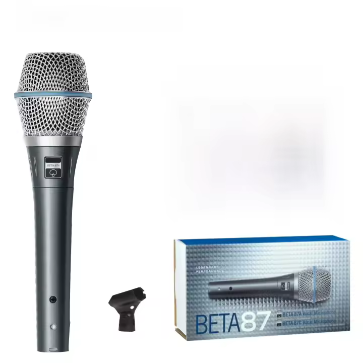 BETA 87A Micrófono Dinámico Supercardioid Para Escenario Y Karaoke Micrófono Cableado Profesional Para Canto Y Grabación BBOX - 1