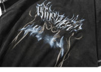 Camiseta Gris Oscuro Para Hombre Estilo Hip Hop Sobredimensionada Impresión Gráfica Streetwear Harajuku Algodón Suave Verano Manga Corta - details 4