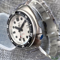 Reloj Automático De Acero Inoxidable Para Hombres Resistente Al Agua 30Bar Con Bisel De 120 Clicks Y Corona De 4.1 Pulgadas Cristal De Zafiro Blanco Turtle Professional Diver Master - details 22