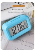 Reloj De Pared Electrónico Silencioso Mini Con Alarma Fecha Luz Retroiluminada 12/24H Temperatura Día Semana Contador Poder Digital Batería Para Escritorio - details 2