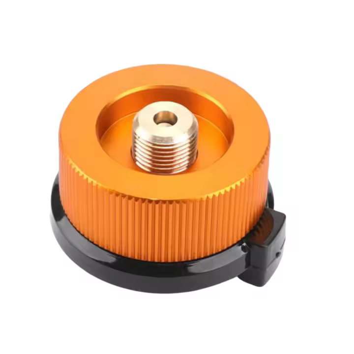 Adaptador De Estufa De Camping Al Aire Libre Convertidor De Horno Split Tipo Conector De Carburador De Gas Adaptador De Botella De Aluminio Para Camping - 1
