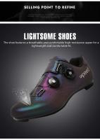 Zapatos De Ciclismo Para Hombre Compatible Con Peloton Reflector Nocturno Para Bicicleta De Carretera Material Superior Sintético Talla Verdadera - details 2