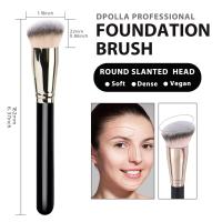 Juego de 2 pinceles de maquillaje, que incluye 1 pincel angular para corrector de los Ojos Y 1 pincel para Polvos, pincel portáthil para el bajo de los Ojos con Das, corrector de los ojos - details 2