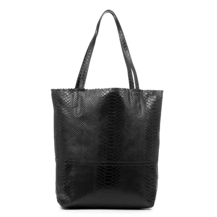 Firenze Artegiani. Venera Bolso de hombro Mujer.Piel auténtica Gamuza Grabado Serpiente . Made in Italy. Vera Pelle Italiana. - 1