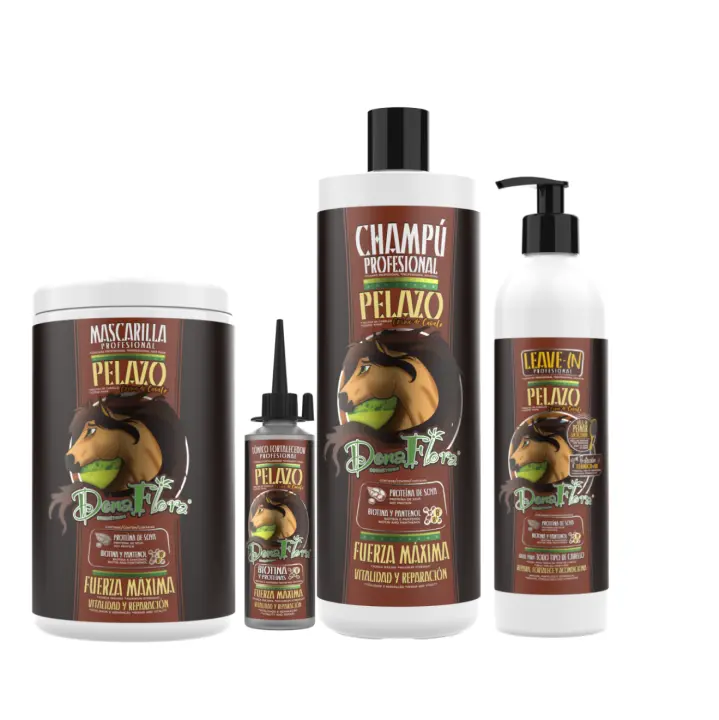 PACK DONA FLORA PELAZO ,CHAMPU 1000 ML,MASCARILLA 1000 ML ,LEAVE-IN 500 ML Y TONICO 70 ML - 1