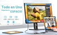 Hub USB C - 7 en 1 -Marca NFMAXONE- Adaptador Hub Multipuerto USB-C HDMI, Compatible para iPhone 15 Pro MAX MacBook Pro/Air, Lector de Tarjetas SD/TF/USB 3.0/60W - details 0