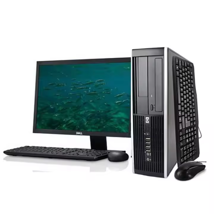 Pc y Monitor with Windows XP 32 bit-4GB-500 Hard Duck-Intel Core Duo-Kit de teclado y Ratón - 1