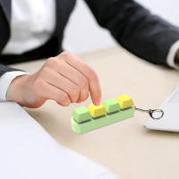 Juguete De Teclado Botón De Estresor DIY Alivio De Estrés Para Fiesta Cadena De Miedos Juguete De Dedo Cubierta De Teclado - details 10