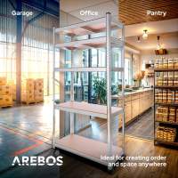 AREBOS 2X Estanteria Metalica | Estanterias Almacenaje 180x90x40cm | 875 kg | Estanterías Metálicas | Estanterias Metalicas Almacenaje | 5 Baldas - details 13