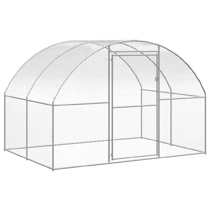 vidaXL GALLINERO DE EXTERIOR DE ACERO GALVANIZADO 3X2X2 M - 1
