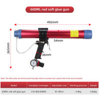 Pistola De Sellado Pneumática 310ml 600ml Para Construcción Pistola De Grout De Cauchu Para Vidrio Y Goma Herramienta DIY - details 11
