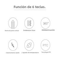 Cepillo De Rizado Con Aire Caliente Profesional Para Peluquería Secado Rápido Cerámica Set De Rulos Y Liso Control De Temperatura - details 5