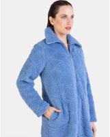 Bata corta de Mujer Massana Tejido Tipo Borreguito (Azul) - details 0