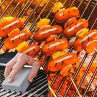 Limpieza De Piedra Para Barbacoa Pequeña Ladrillo Gris Herramienta De Limpieza Para Asador Placa De Asado Púmice Ecológico Para Cocina - details 2
