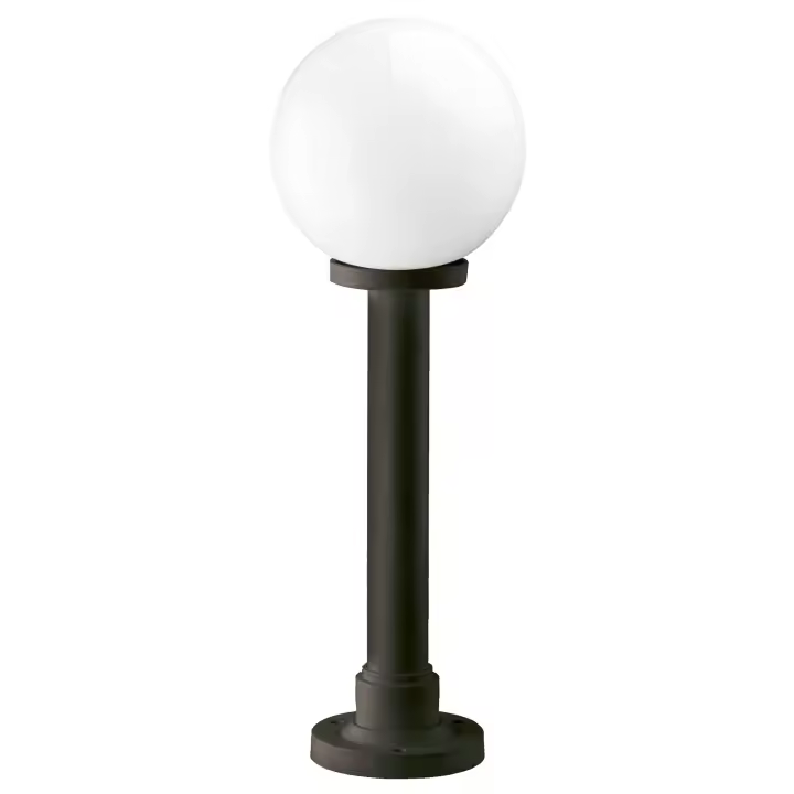 Novolux Lighting - Baliza exterior- INDURA GLOBO, uso exterior, E27, 70W, H75 cm, esfera ø25, resina, IP65, negro, exterior - 1
