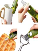 Cepillo De Limpieza 3 En 1 Para Botellas Y Tazas Con Bola De Acero Flexible Cepillo Para Agujeros De Tiras Y Cubiertas De Botella Herramienta De Limpieza Ecológica Multifuncional - details 9