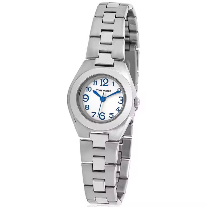 Time Force Tf3361b02m  Reloj Para Para Mujer Color Plateado - 1