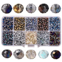 1000Pcs/Box Cristal Rondelle 4mm Austria Vidrio Redondo Muestrador Suelto De Pulseras Accesorios Para Joyería DIY Hilo De Agujas - details 2