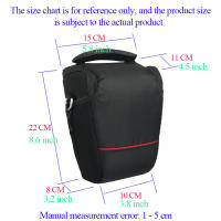 Bolsa Suave Para Cámara DSLR De Nylon Ajustable Para Canon Nikon Sony Impermeable Con Correa De Hombro Y Cierre De Cremallera - details 6