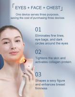 Dispositivo De Rejuvenecimiento Corporal Portátil 3 En 1 Anti-Aging Elevación Facial Y Ojos RF Máquina De Firmeza De La Piel Para El Torso - details 5